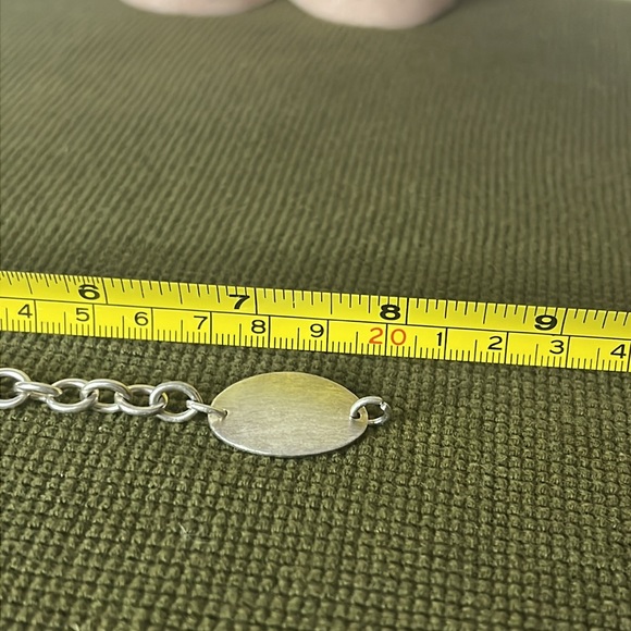 925 Sterling Silver Oval Tag Chain - Picture 4 of 4
